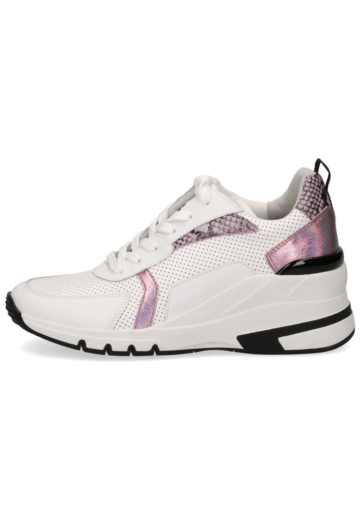 Caprice Sneaker Leder/Textil Weiß/Pink - surf4shoes