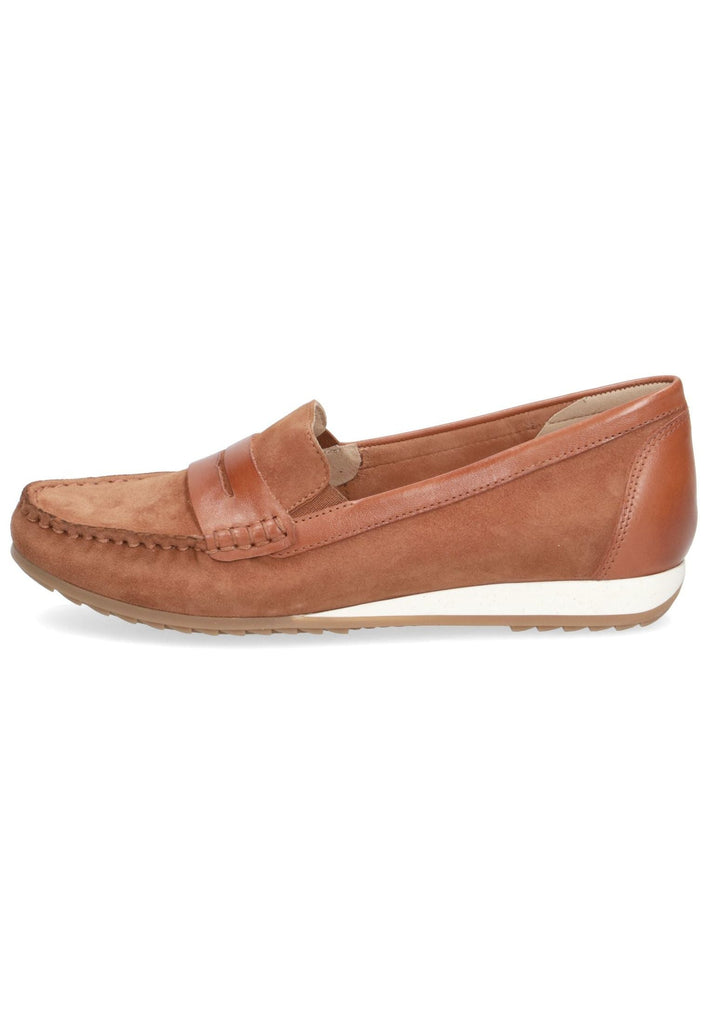 Caprice Slipper Leder Nuss - surf4shoes