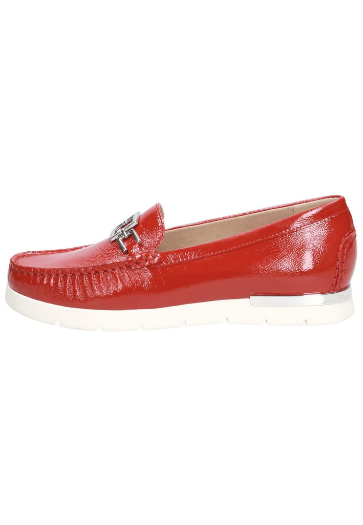 Caprice Slipper Nappaleder Rot Lack - surf4shoes