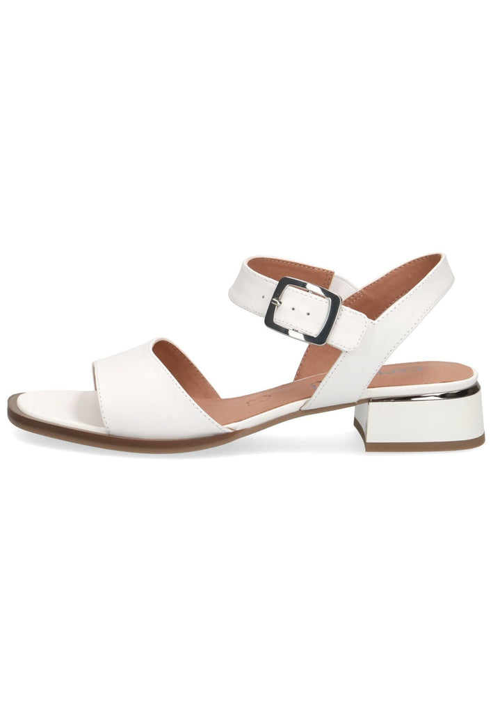 Caprice Sandalen Nappaleder Weiß - surf4shoes