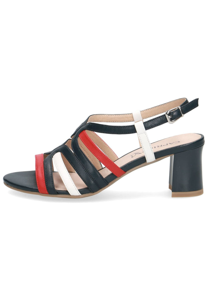 Caprice Sandalen Leder Blau/Rot - surf4shoes