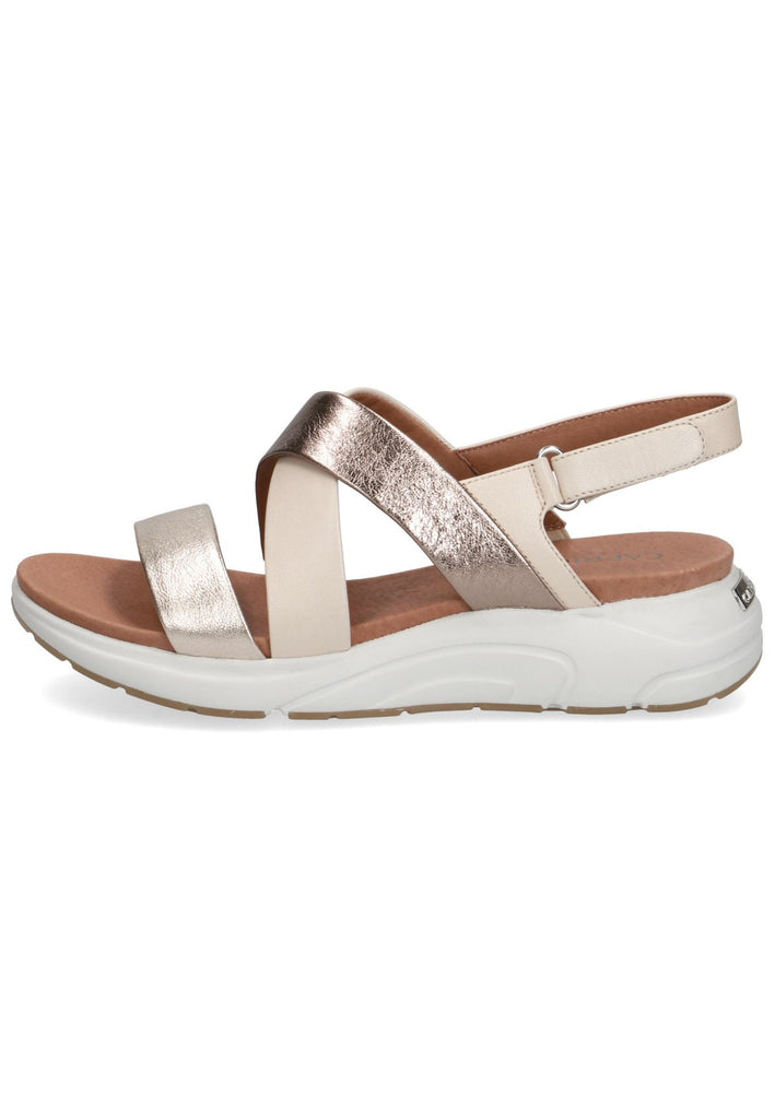 Caprice Sandalen Leder Platin - surf4shoes