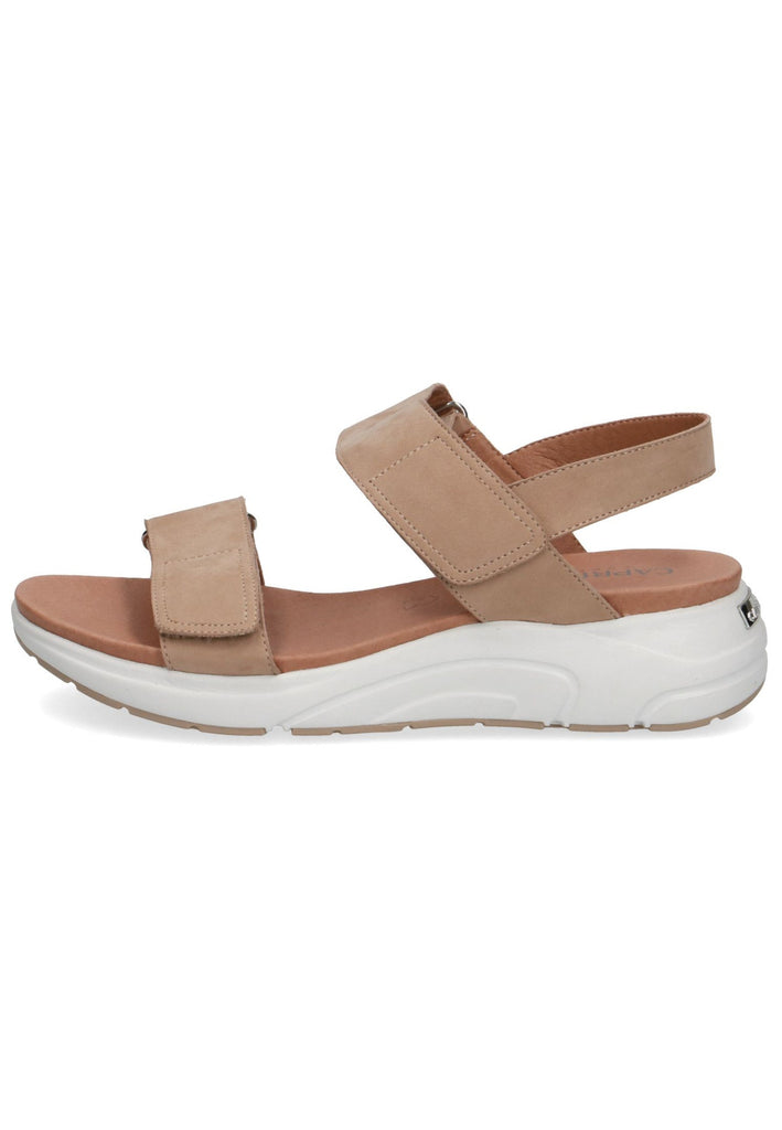 Caprice Sandalen Nubukleder Taupe - surf4shoes