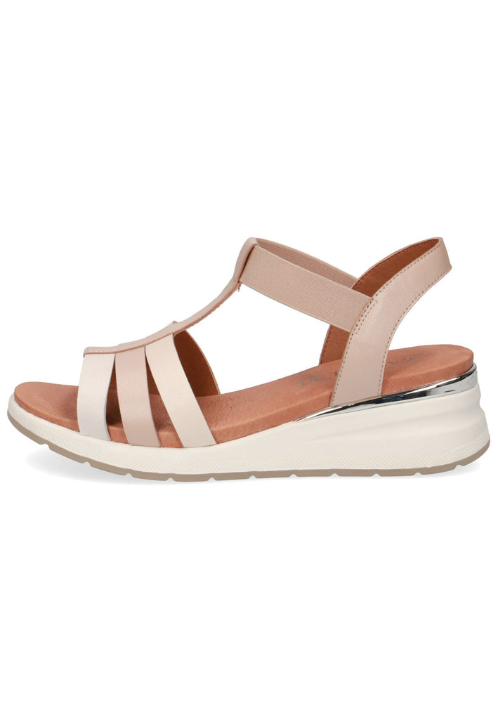 Caprice Sandalen Leder Beige - surf4shoes