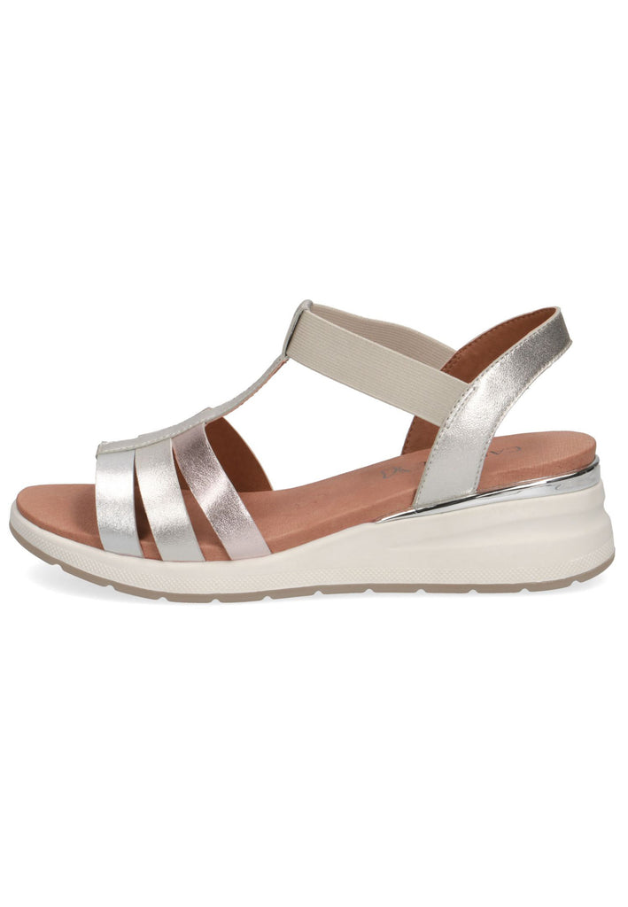 Caprice Sandalen Leder Silber - surf4shoes