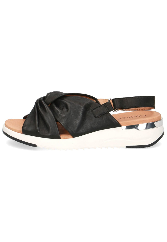 Caprice Sandalen Nappaleder Schwarz - surf4shoes