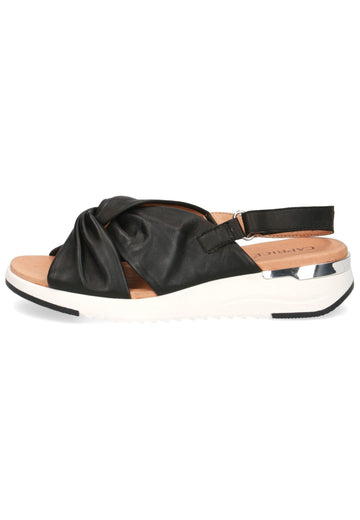 Caprice Sandalen Nappaleder Schwarz - surf4shoes