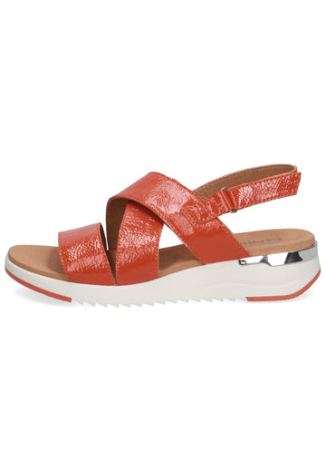 Caprice Sandalen Nappaleder Orange - surf4shoes