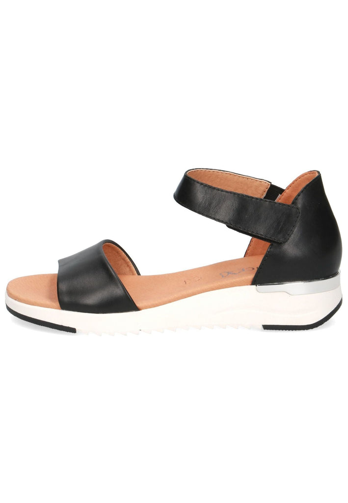 Caprice Sandalen Nappaleder Schwarz - surf4shoes