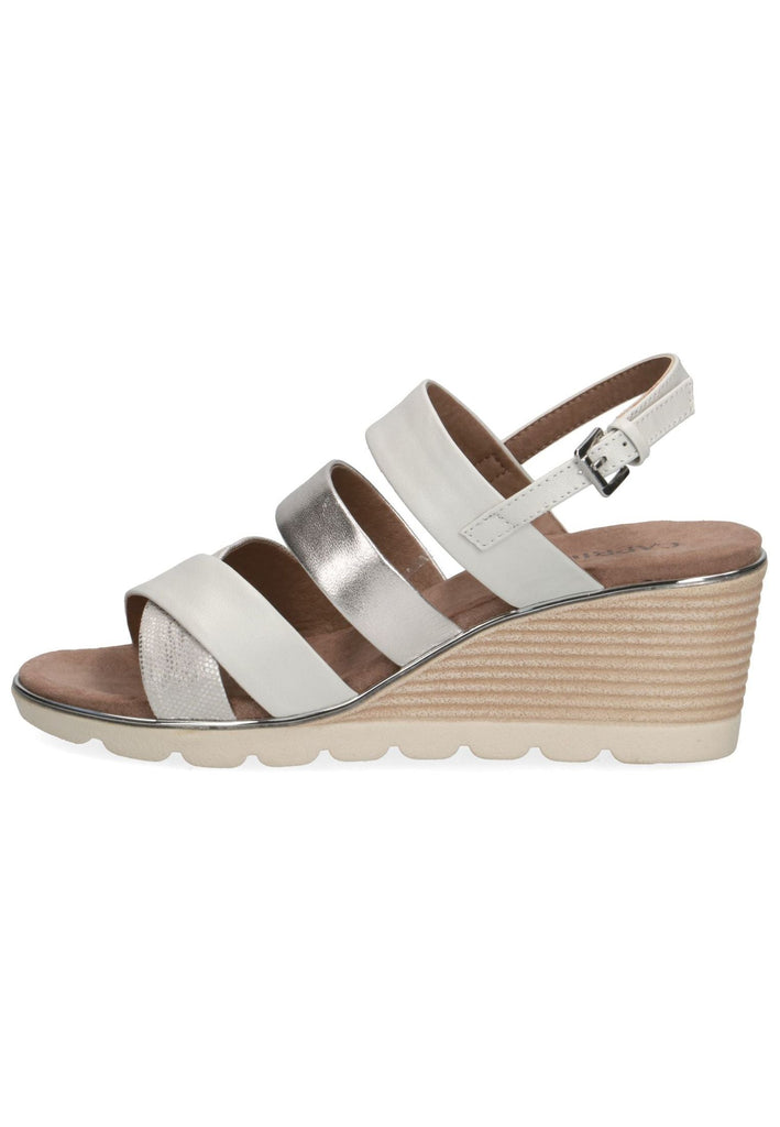 Caprice Sandalen Leder Silber - surf4shoes