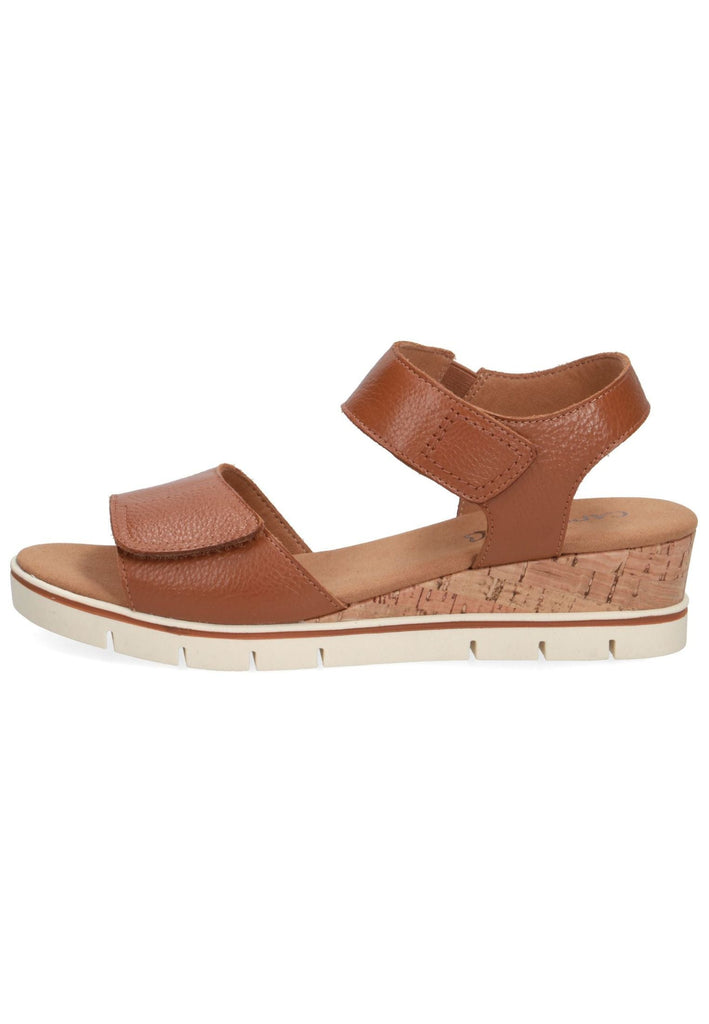 Caprice Sandalen Nappaleder Cognac - surf4shoes
