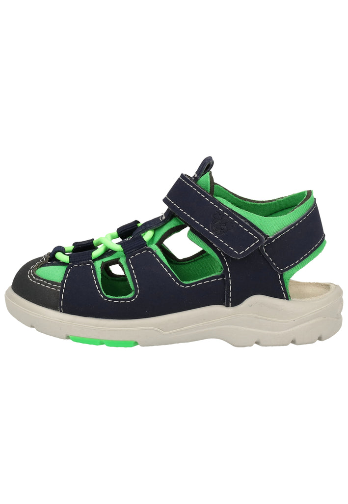 Pepino Sandalen Lederimitat/Textil Blau/Grün - surf4shoes