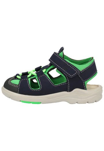 Pepino Sandalen Lederimitat/Textil Blau/Grün - surf4shoes