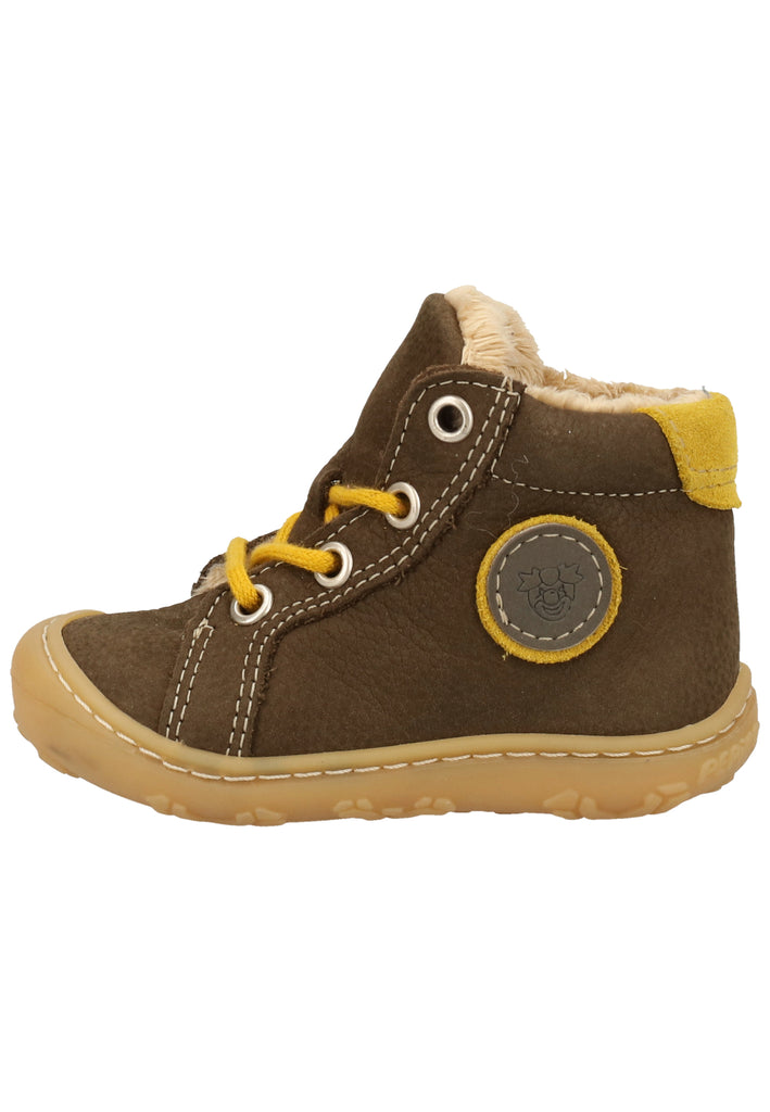 Pepino Halbschuhe Leder Dunkelbraun Warmfutter - surf4shoes