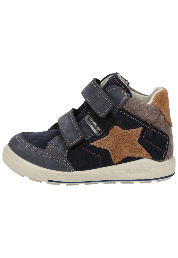 Pepino Halbschuhe Leder/Textil Blau/Braun - surf4shoes