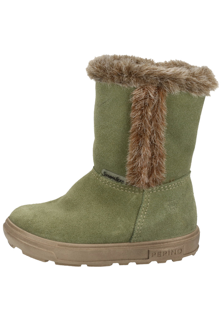 Pepino Stiefel Leder Hellgrün Warmfutter - surf4shoes