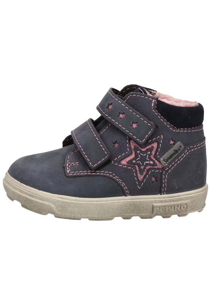 Pepino Halbschuhe Nubukleder Dunkelblau Warmfutter - surf4shoes