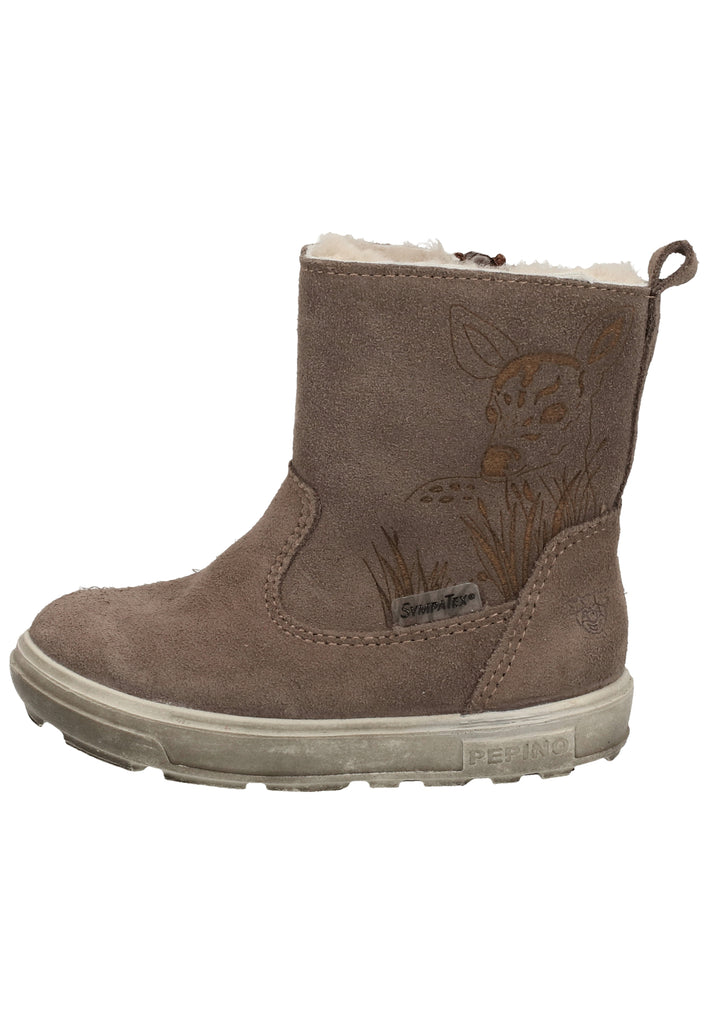 Pepino Stiefel Leder Hellgrau Warmfutter - surf4shoes