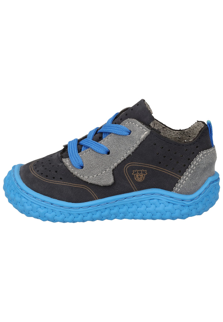 Pepino Halbschuhe Nubukleder Grau/Blau - surf4shoes