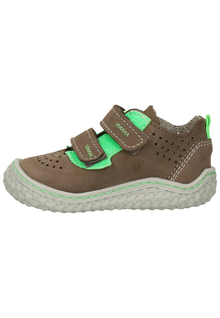 Pepino Halbschuhe Nubukleder Grau/Grün - surf4shoes