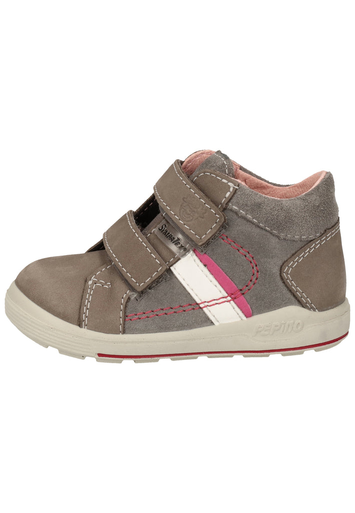 Pepino Halbschuhe Veloursleder/Synthetik Grau/Rosa - surf4shoes