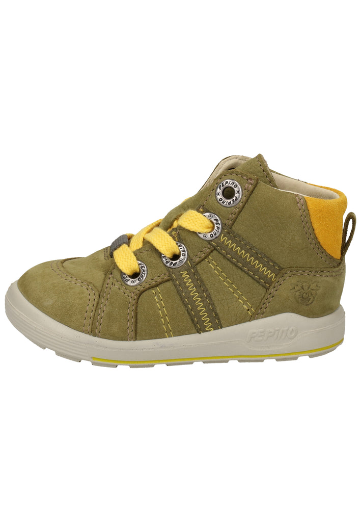 Pepino Halbschuhe Veloursleder Oliv - surf4shoes