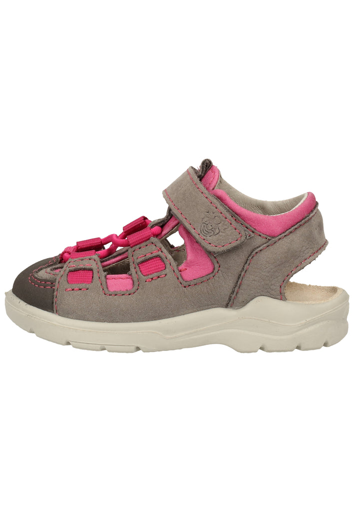 Pepino Sandalen Leder/Synthetik Grau/Pink - surf4shoes