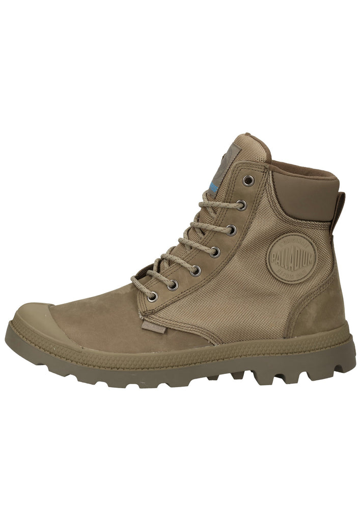 Palladium Stiefelette Leder/Textil Grau/Braun - surf4shoes