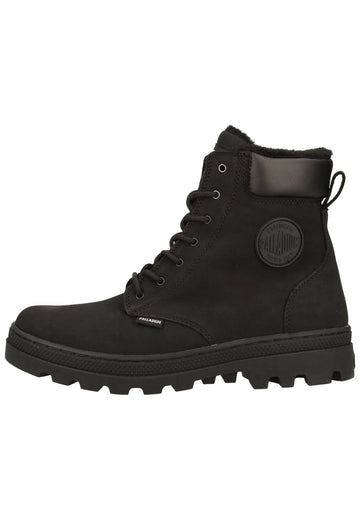 Palladium Stiefelette Leder Schwarz Warmfutter - surf4shoes