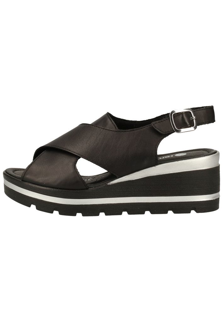 Remonte Sandalen Lederimitat Schwarz - surf4shoes