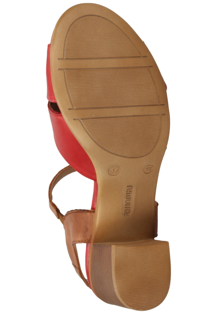Remonte Sandalen Leder/Synthetik Rot - surf4shoes
