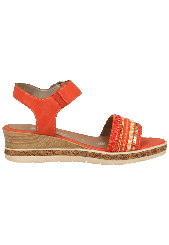 Remonte Sandalen Lederimitat Coral - surf4shoes