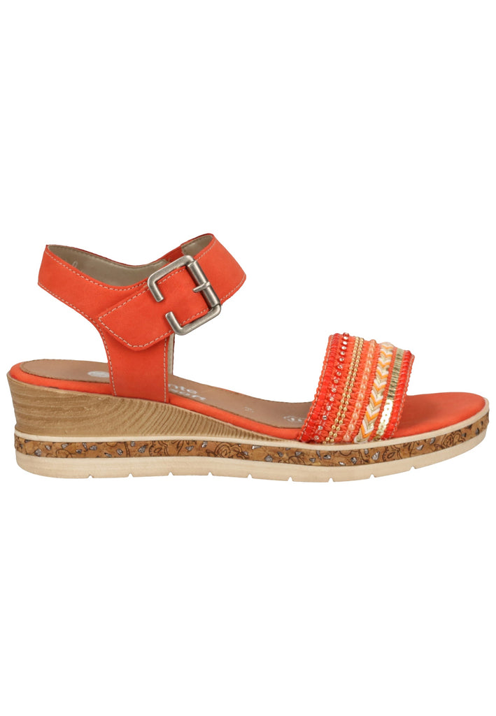 Remonte Sandalen Lederimitat Coral - surf4shoes