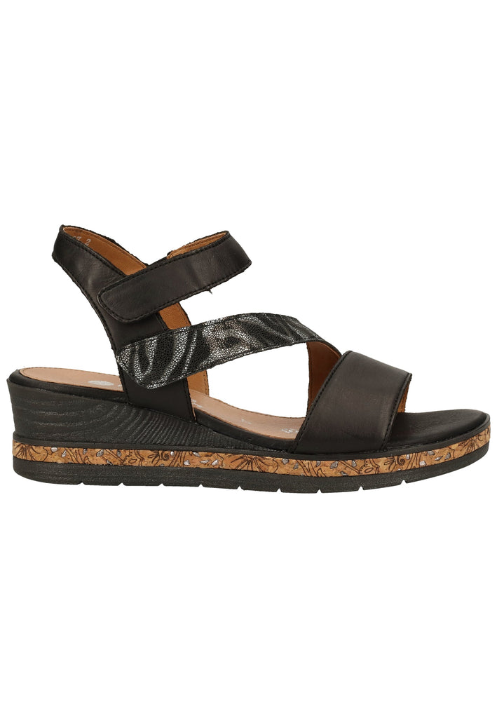 Remonte Sandalen Leder Schwarz - surf4shoes