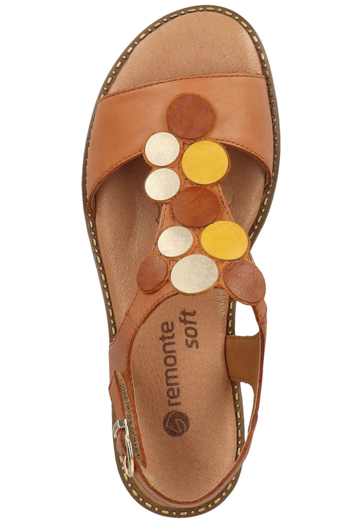 Remonte Sandalen Lederimitat Braun - surf4shoes