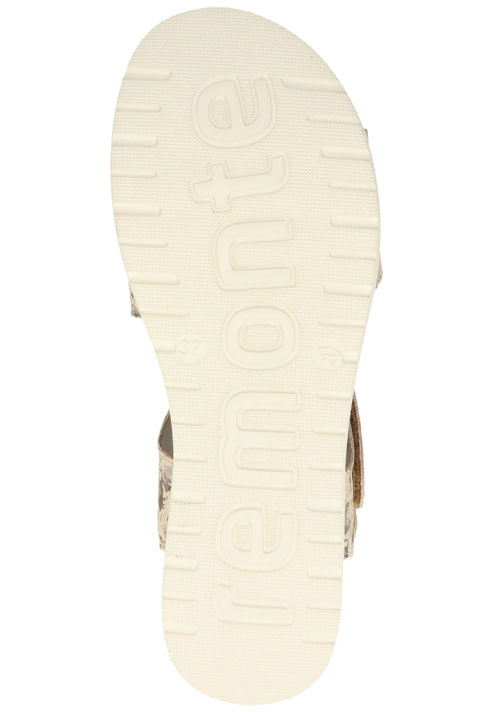 Remonte Sandalen Lederimitat Beige - surf4shoes
