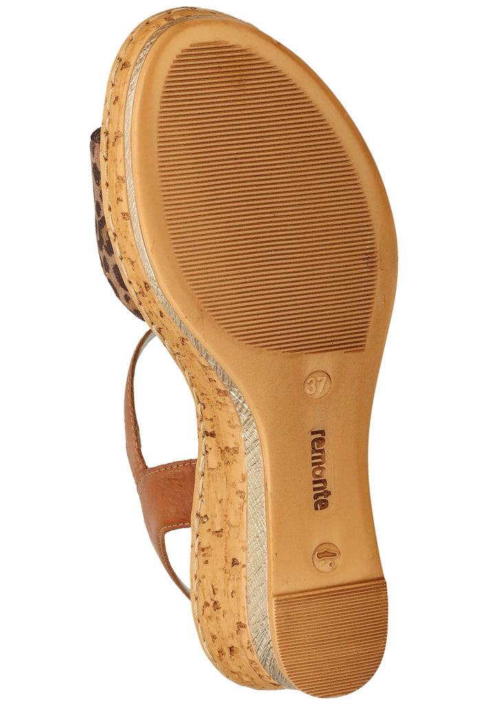 Remonte Sandalen Lederimitat Braun - surf4shoes