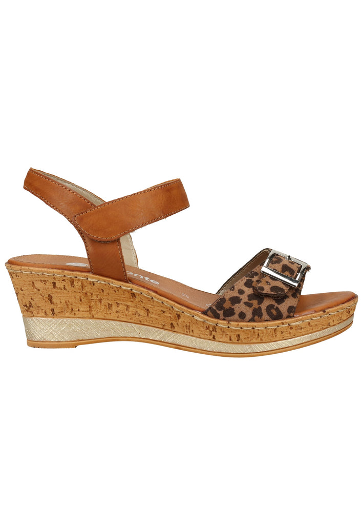 Remonte Sandalen Lederimitat Braun - surf4shoes