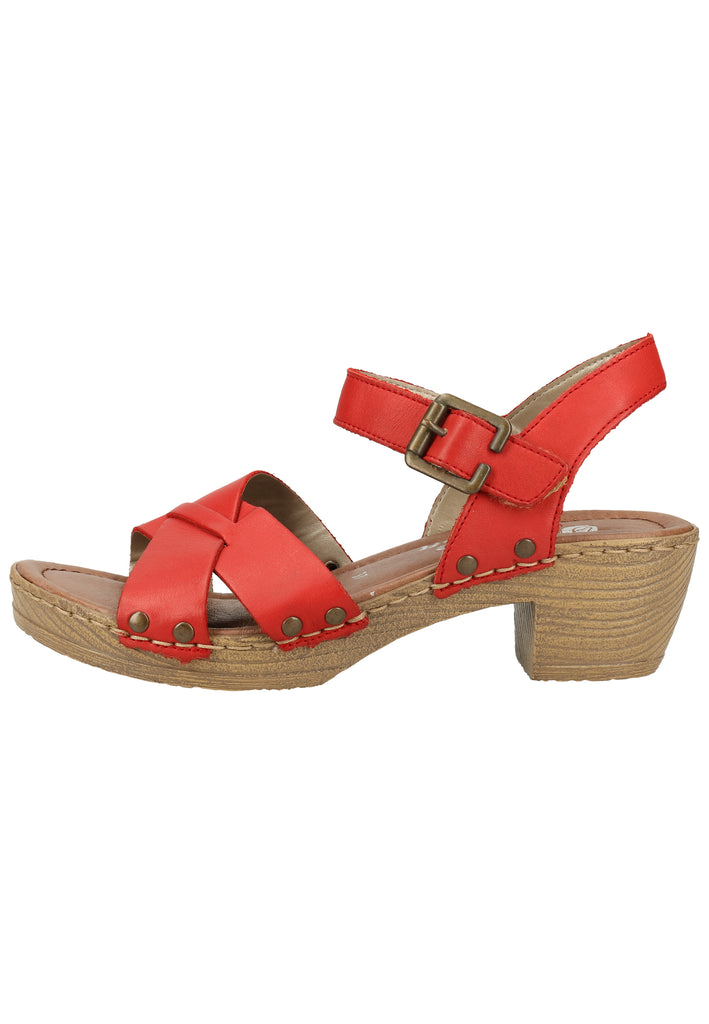 Remonte Sandalen Lederimitat Rot - surf4shoes