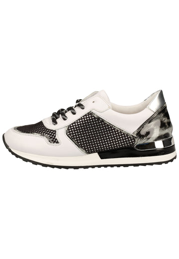 Remonte Sneaker Lederimitat Weiß/Schwarz - surf4shoes