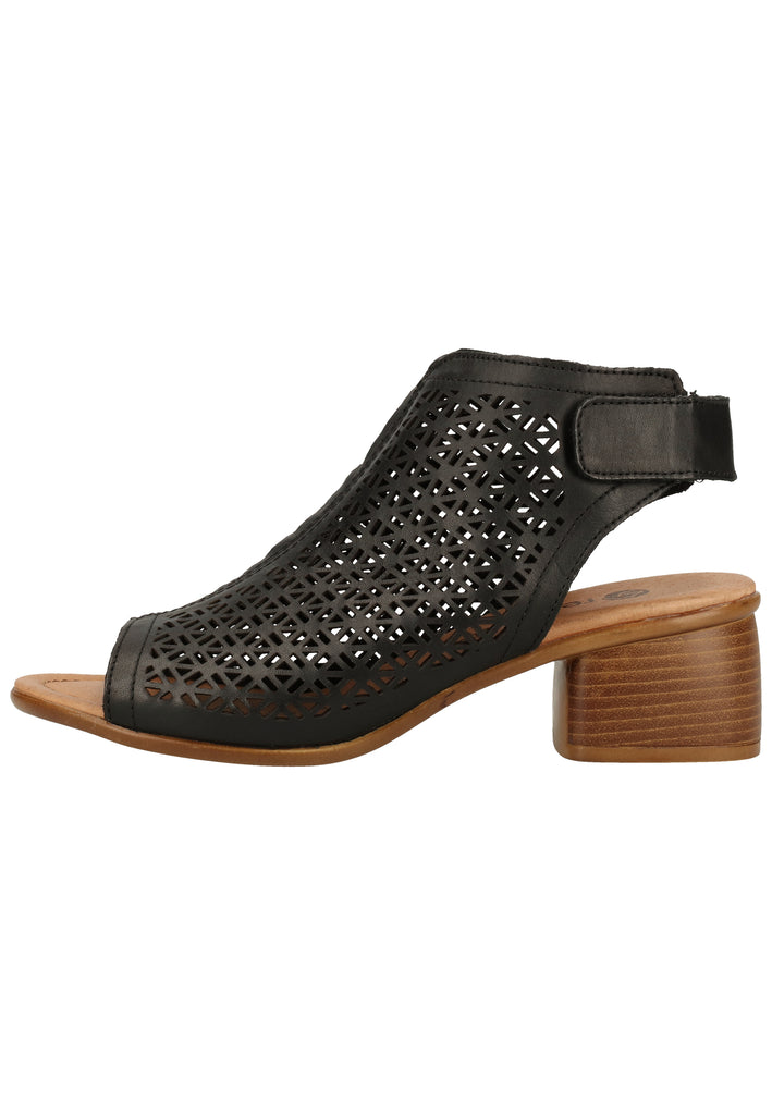 Remonte Sandalen Lederimitat Schwarz - surf4shoes