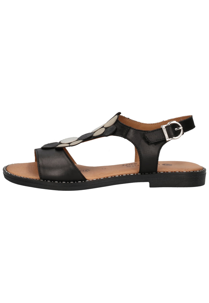 Remonte Sandalen Glattleder Schwarz/Grau - surf4shoes