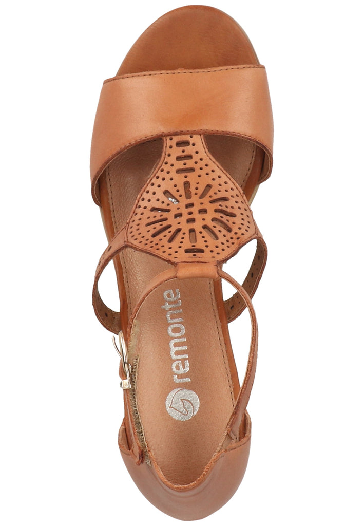 Remonte Sandalen Leder Braun - surf4shoes