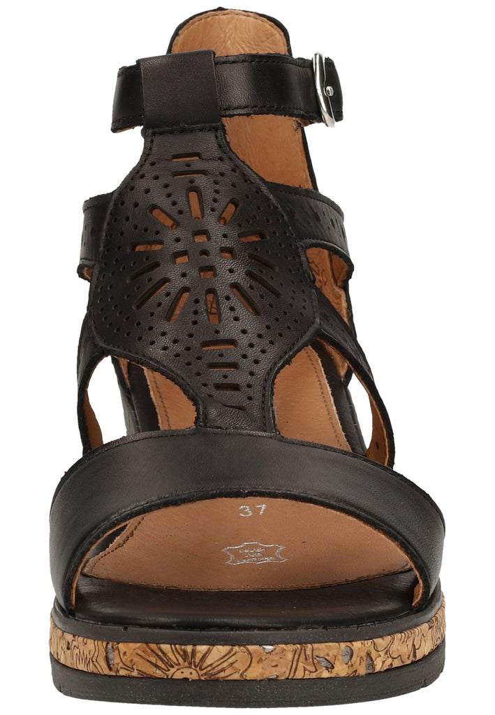 Remonte Sandalen Glattleder Schwarz - surf4shoes