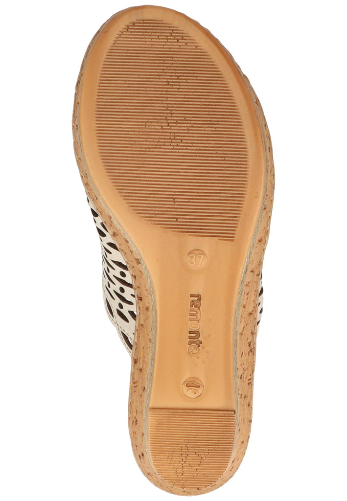 Remonte Pantoletten Glattleder Weiß - surf4shoes