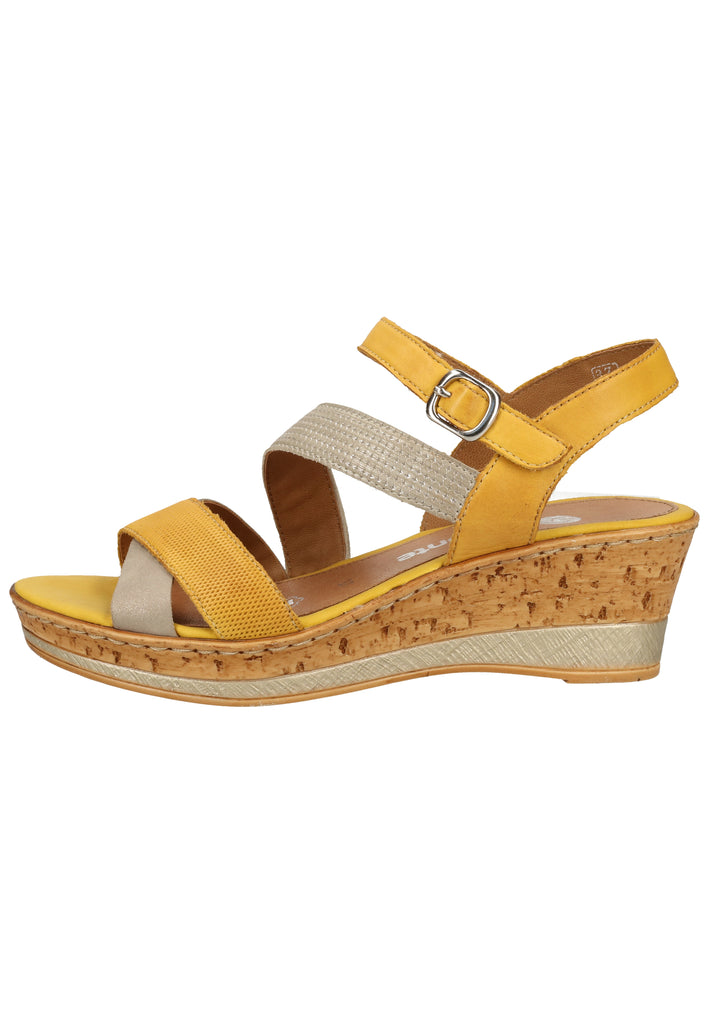 Remonte Sandalen Glattleder Gold - surf4shoes