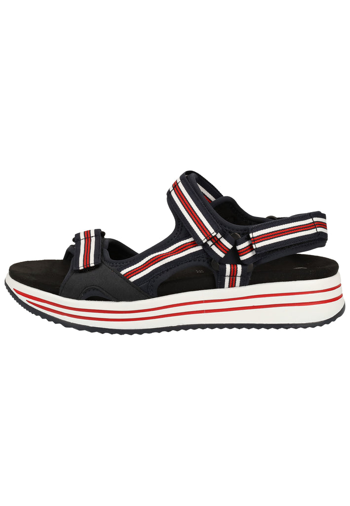 Remonte Sandalen Lederimitat Navy/Weiß - surf4shoes