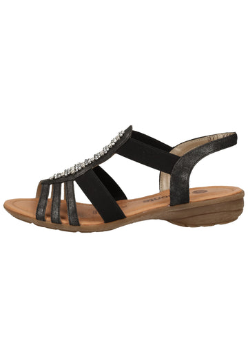 Remonte Sandalen Lederimitat Graphit - surf4shoes