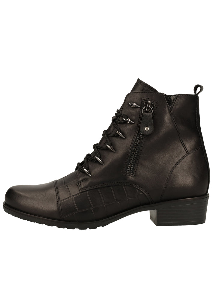 Remonte Stiefelette Glattleder Schwarz - surf4shoes