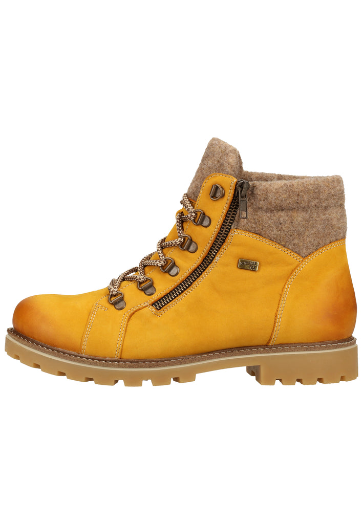 Remonte Stiefelette Leder Gelb Warmfutter - surf4shoes